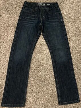 Signature by Levi Strauss dark blue Straight Youth Jeans